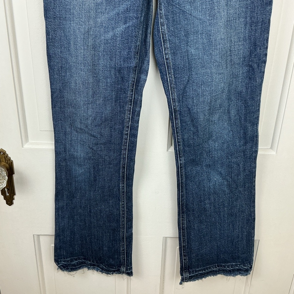 J. Crew Dark Blue Boot Cut Jeans Billie Demi Crop 26T - Picture 3 of 7